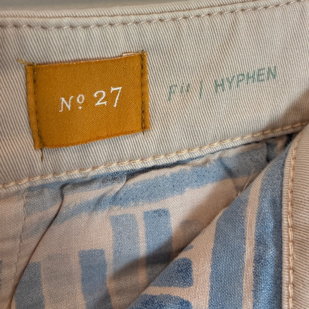 Anthropologie Pilcro Hyphen Chino Pants Size 27 Khaki Pink/Rose Neutral NWT - Picture 6 of 7